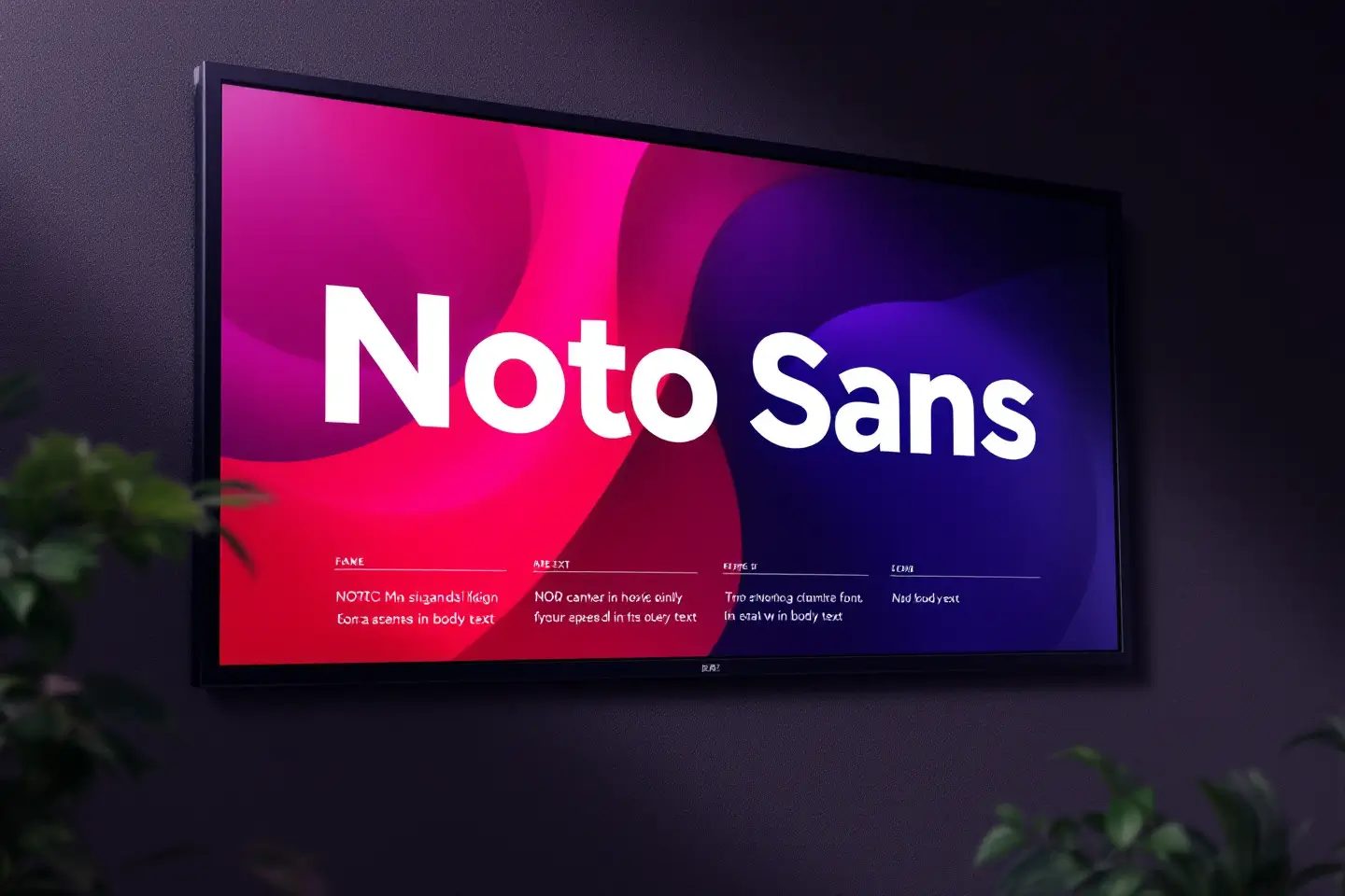 PPT 슬라이드 본문에 적용된 Noto Sans KR 폰트 예시