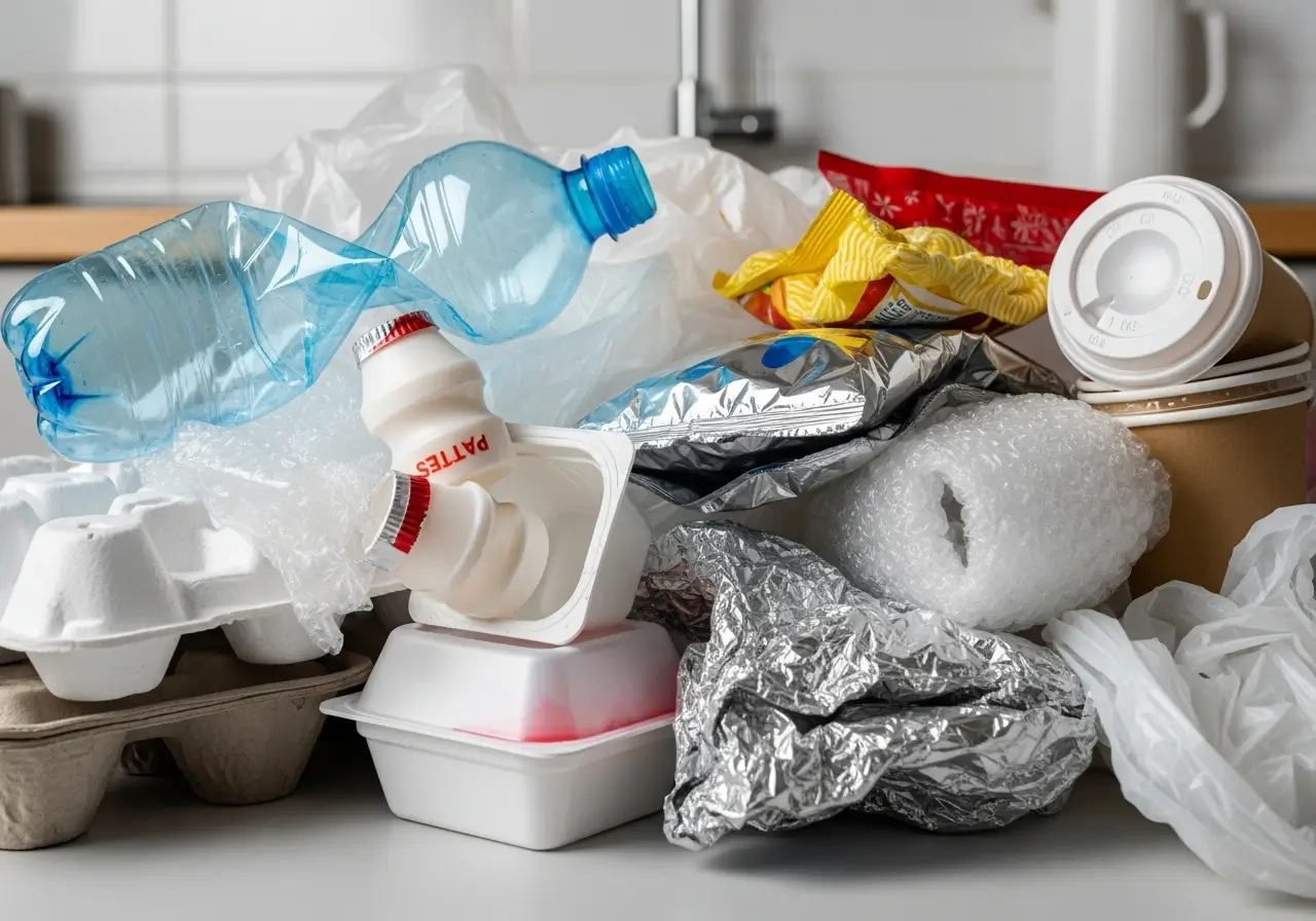 헷갈리는 플라스틱과 비닐류 쓰레기 더미