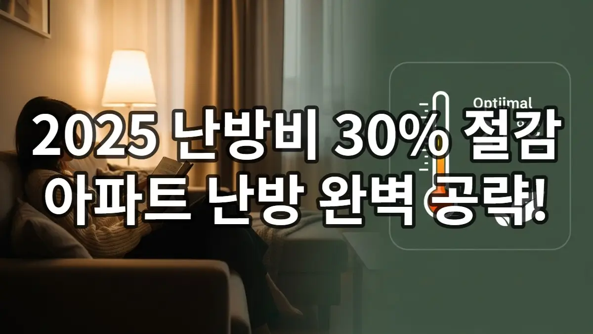 아파트 난방비 절약 30% 실전 가이드 (2025-2026): 개별/지역난방 완벽 공략 아파트 난방비 절약 30% 실전 가이드 (2025-2026): 개별/지역난방 완벽 공략