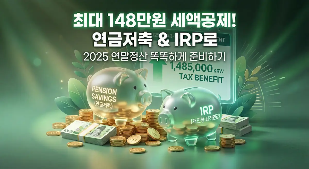 2025 연말정산: 연금저축 vs IRP 비교하고 148만원 환급받는 법 2025 연말정산: 연금저축 vs IRP 비교하고 148만원 환급받는 법