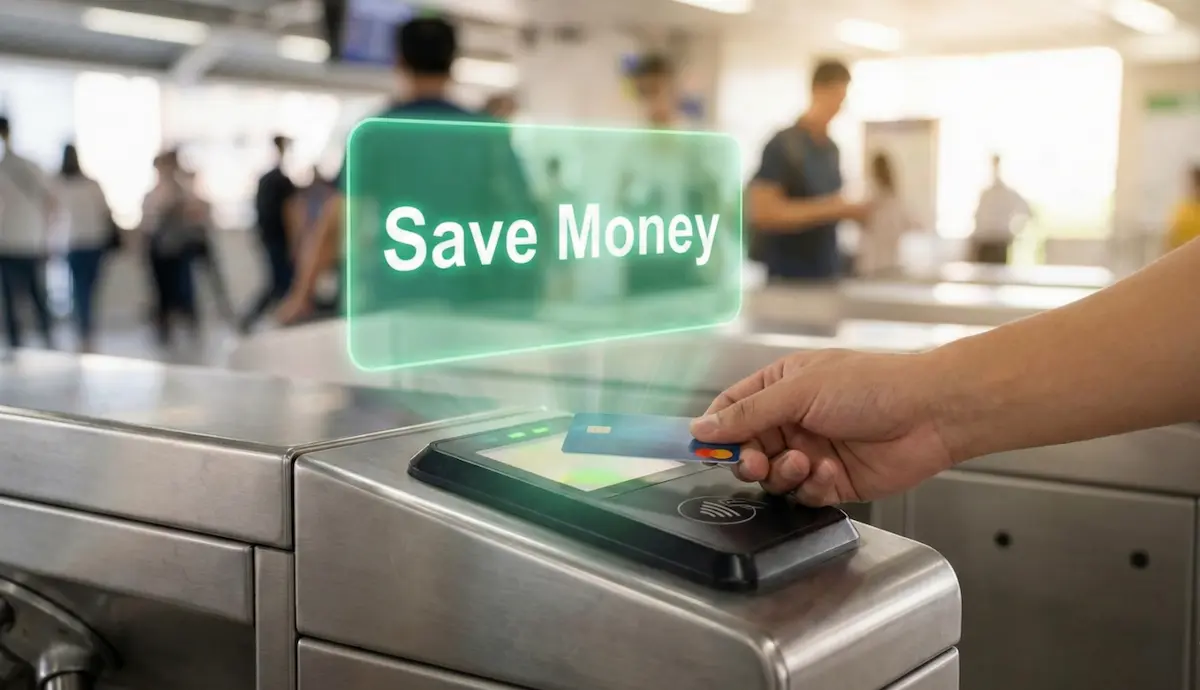 지하철 개찰구 K-패스 태그 모습