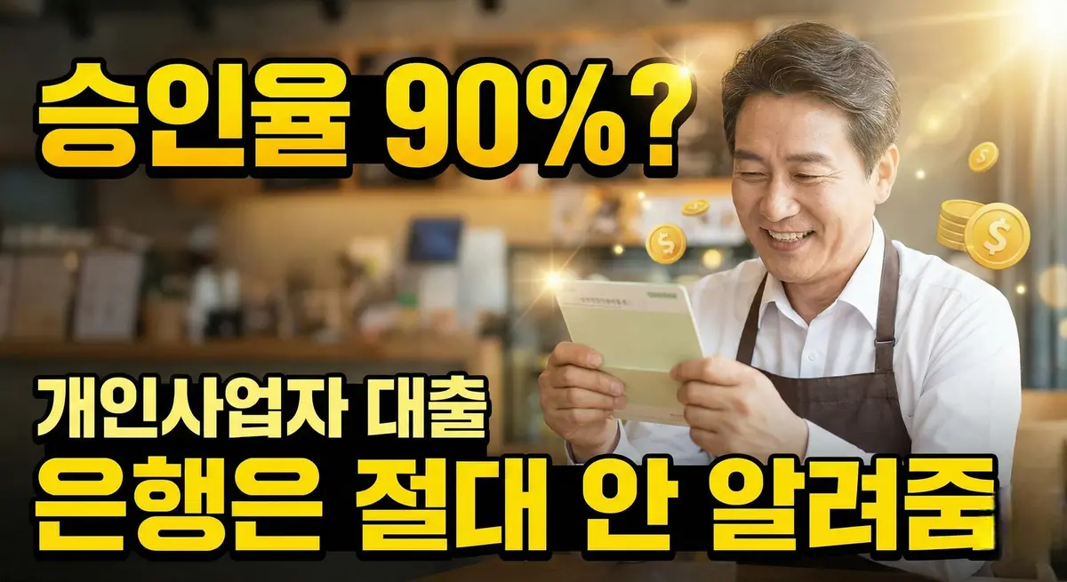 2025년 고금리 대출 부담에서 벗어나 안정적인 미소를 짓는 개인사업자, 대환대출로 재정적 자유를 찾은 모습.