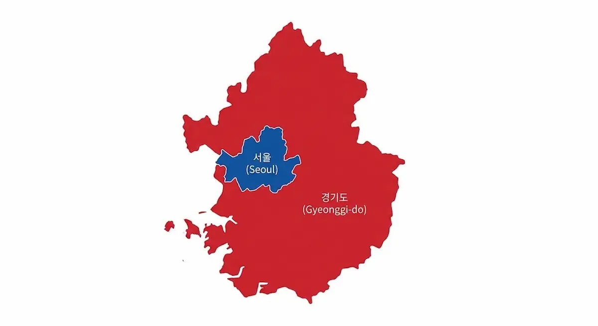 서울 기후동행카드 대 수도권 K-패스 적용 지역 지도