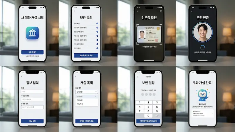생계비 계좌 앱 비대면 개설 방법 단계별 안내