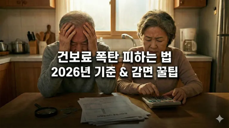 건강보험료 피부양자 자격 상실 시 지역가입자 전환 비용 및 50% 감면받는 법 (2026 기준)