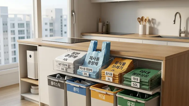 종량제봉투 종류 용량 선택 가이드 4종류 비교