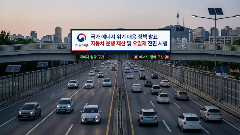 2026년 차량 5부제 공공기관 의무시행 안내