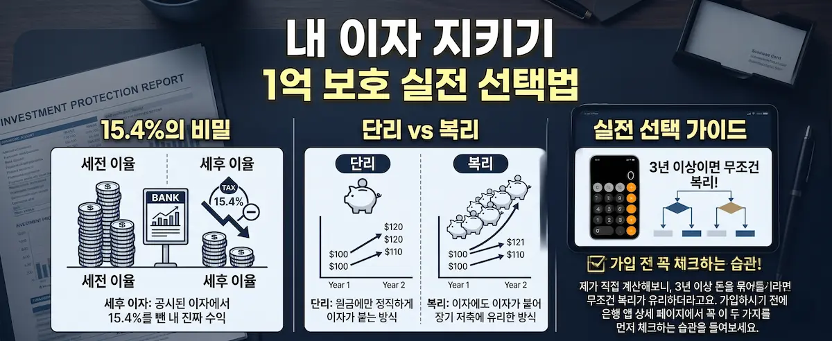 예적금 금리 비교 세후 계산