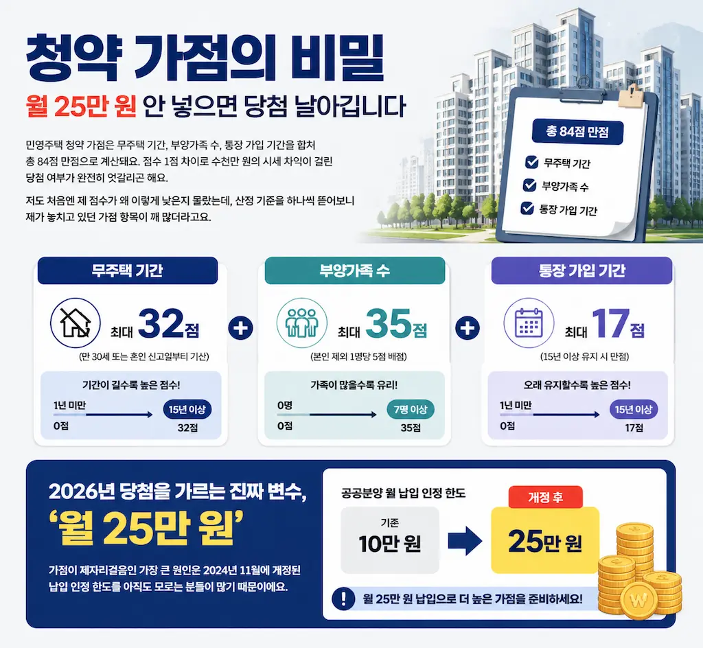 청약 가점 높이는 법