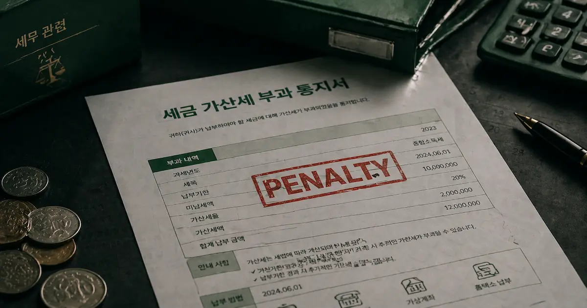 종합소득세 미신고 가산세 불이익 안내