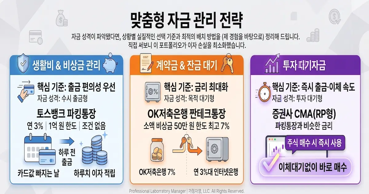 파킹통장 활용법 - 단기 자금 관리 상황별 전략