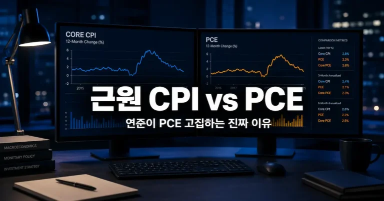 근원 CPI vs 근원 PCE 차이 — 연준이 PCE를 고집하는 진짜 이유 [2026]
